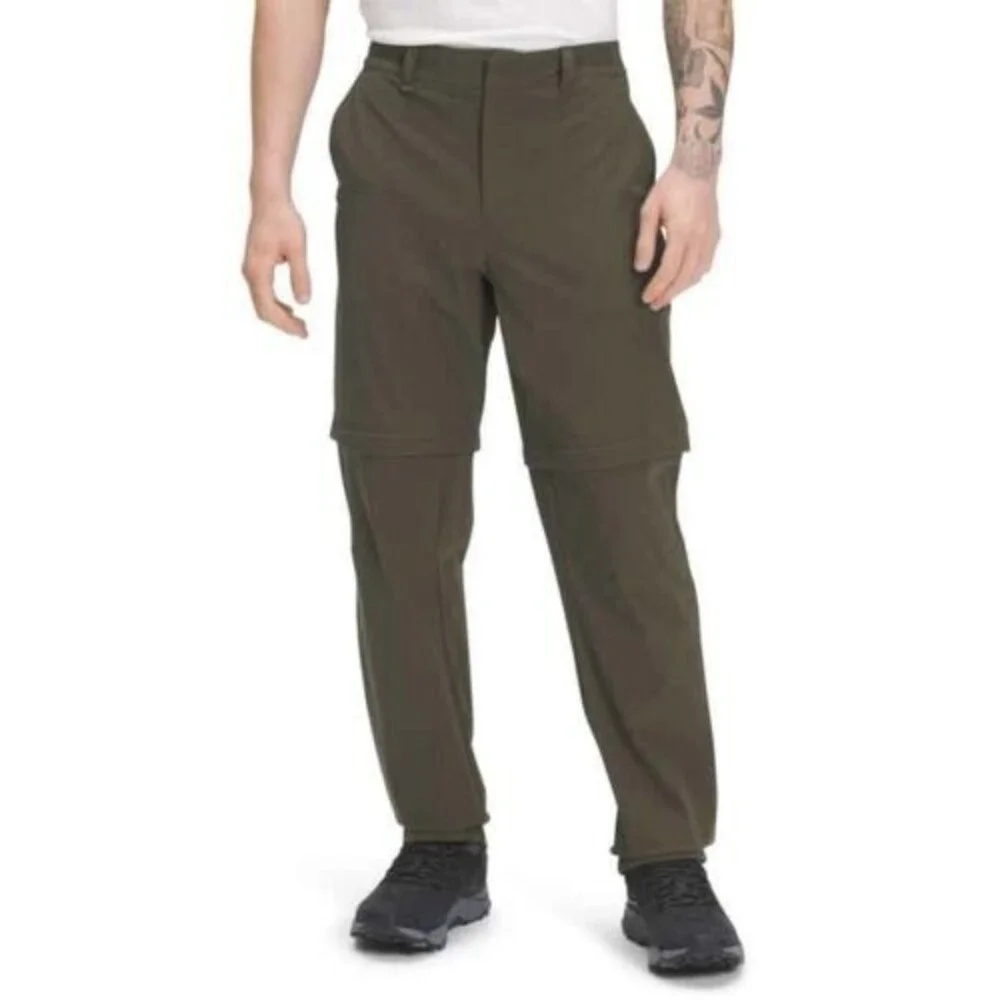 The North Face Paramount Pants Men's Green Stretch Convertible Hiking SGN1476